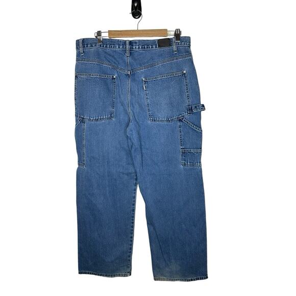 Vtg. Silvertab Levi’s Mens Baggy Carpenter Jeans 36X30‎ (Actual 29) Y2K Skater - Picture 7 of 14